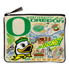 Load image into Gallery viewer, University of Oregon Collegiate Zip Pouch Pouch catstudio