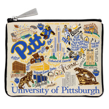 Load image into Gallery viewer, University of Pittsburgh Collegiate Zip Pouch Pouch catstudio