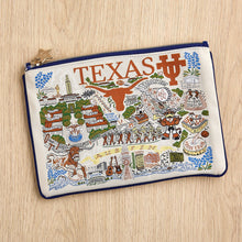 Load image into Gallery viewer, University of Texas Collegiate Zip Pouch - Larger Size! Pouch catstudio