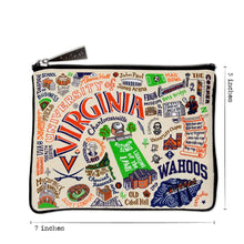 Load image into Gallery viewer, University of Virginia Collegiate Zip Pouch Pouch catstudio