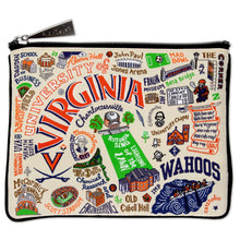 Load image into Gallery viewer, University of Virginia Collegiate Zip Pouch Pouch catstudio