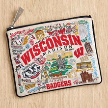 Load image into Gallery viewer, University of Wisconsin Collegiate Zip Pouch Pouch catstudio