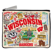 Load image into Gallery viewer, University of Wisconsin Collegiate Zip Pouch Pouch catstudio