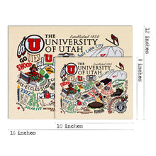 Load image into Gallery viewer, Utah, University of Collegiate Fine Art Print Art Print catstudio