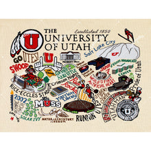 Load image into Gallery viewer, Utah, University of Collegiate Fine Art Print Art Print catstudio