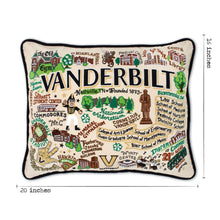 Load image into Gallery viewer, Vanderbilt University Collegiate Embroidered Pillow Pillow catstudio