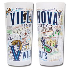 Load image into Gallery viewer, Villanova University Collegiate Drinking Glass Glass catstudio