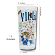 Load image into Gallery viewer, Villanova University Collegiate Drinking Glass Glass catstudio