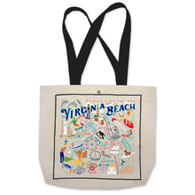 Load image into Gallery viewer, Virginia Beach Tote Bag Canvas Tote Bag catstudio