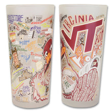 Load image into Gallery viewer, Virginia Tech Collegiate Drinking Glass Glass catstudio