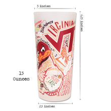 Load image into Gallery viewer, Virginia Tech Collegiate Drinking Glass Glass catstudio