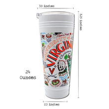 Load image into Gallery viewer, Virginia, University of Collegiate Thermal Tumbler in White - Limited Edition! Thermal Tumbler catstudio