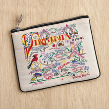 Load image into Gallery viewer, Virginia Zip Pouch - Natural Pouch catstudio