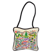Load image into Gallery viewer, Washington St woven Mini Pillow Ornament by catstudio