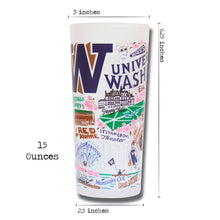 Load image into Gallery viewer, Washington, University of Collegiate Drinking Glass Glass catstudio
