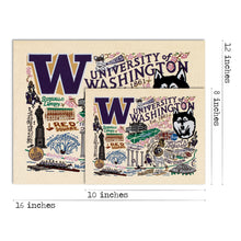Load image into Gallery viewer, Washington, University of Collegiate Fine Art Print Art Print catstudio