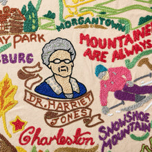 Load image into Gallery viewer, West Virginia Hand-Embroidered Pillow Pillow catstudio