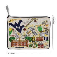 Load image into Gallery viewer, West Virginia University Collegiate Zip Pouch Pouch catstudio