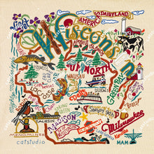 Load image into Gallery viewer, Wisconsin Fine Art Print Art Print catstudio