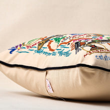 Load image into Gallery viewer, Wisconsin Hand-Embroidered Pillow Pillow catstudio
