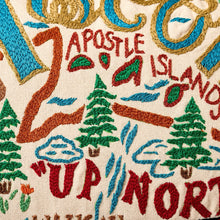 Load image into Gallery viewer, Wisconsin Hand-Embroidered Pillow Pillow catstudio