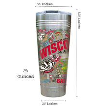 Load image into Gallery viewer, Wisconsin, University of Collegiate Thermal Tumbler Thermal Tumbler catstudio