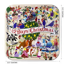 Load image into Gallery viewer, 12 Days of Christmas Birchwood Tray Trays catstudio