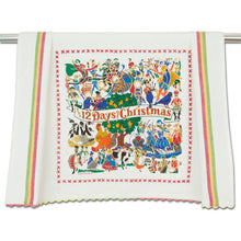 Load image into Gallery viewer, 12 Days of Christmas Dish Towel - catstudio