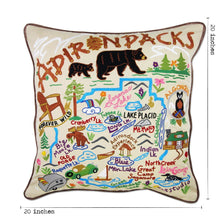 Load image into Gallery viewer, Adirondacks Hand-Embroidered Pillow Pillow catstudio 
