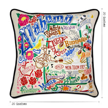 Load image into Gallery viewer, Alabama Hand-Embroidered Pillow - catstudio
