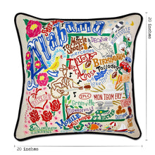 Load image into Gallery viewer, Alabama Hand-Embroidered Pillow - catstudio