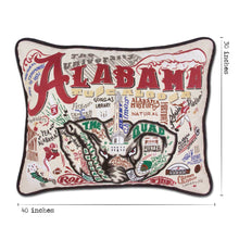 Load image into Gallery viewer, Alabama, University of Collegiate XL Hand-Embroidered Pillow - catstudio