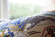 Load image into Gallery viewer, Alaska Hand-Embroidered Pillow - catstudio