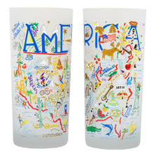 Load image into Gallery viewer, America Drinking Glass - catstudio