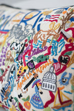Load image into Gallery viewer, America Hand-Embroidered Pillow - catstudio