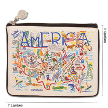 Load image into Gallery viewer, America Zip Pouch - Natural - catstudio