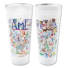 Load image into Gallery viewer, America Thermal Tumbler in White - Limited Edition! Thermal Tumbler catstudio