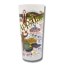 Load image into Gallery viewer, Appalachian State University Collegiate Drinking Glass Glass catstudio