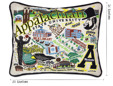 Load image into Gallery viewer, Appalachian State University Collegiate Embroidered Pillow - catstudio