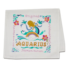 Load image into Gallery viewer, Aquarius Astrology Dish Towel Dish Towel catstudio
