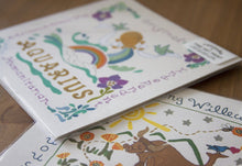 Load image into Gallery viewer, Aquarius Astrology Fine Art Print - 8x8 Art Print catstudio