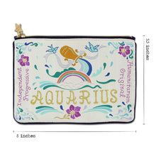 Load image into Gallery viewer, Aquarius Astrology Zip Pouch Pouch catstudio