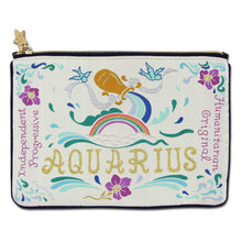 Load image into Gallery viewer, Aquarius Astrology Zip Pouch - catstudio
