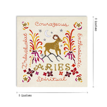 Load image into Gallery viewer, Aries Astrology Fine Art Print - 8x8 Art Print catstudio