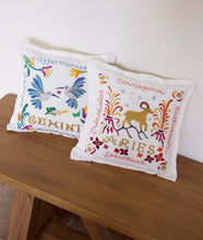 Load image into Gallery viewer, Aries Astrology Hand-Embroidered Pillow - catstudio
