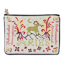 Load image into Gallery viewer, Aries Astrology Zip Pouch - catstudio