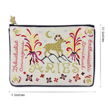 Load image into Gallery viewer, Aries Astrology Zip Pouch Pouch catstudio
