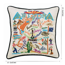Load image into Gallery viewer, Arizona Hand-Embroidered Pillow - catstudio