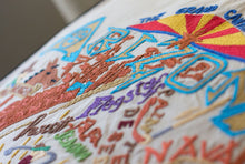 Load image into Gallery viewer, Arizona Hand-Embroidered Pillow - catstudio