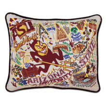 Load image into Gallery viewer, Arizona State University Collegiate Embroidered Pillow - catstudio